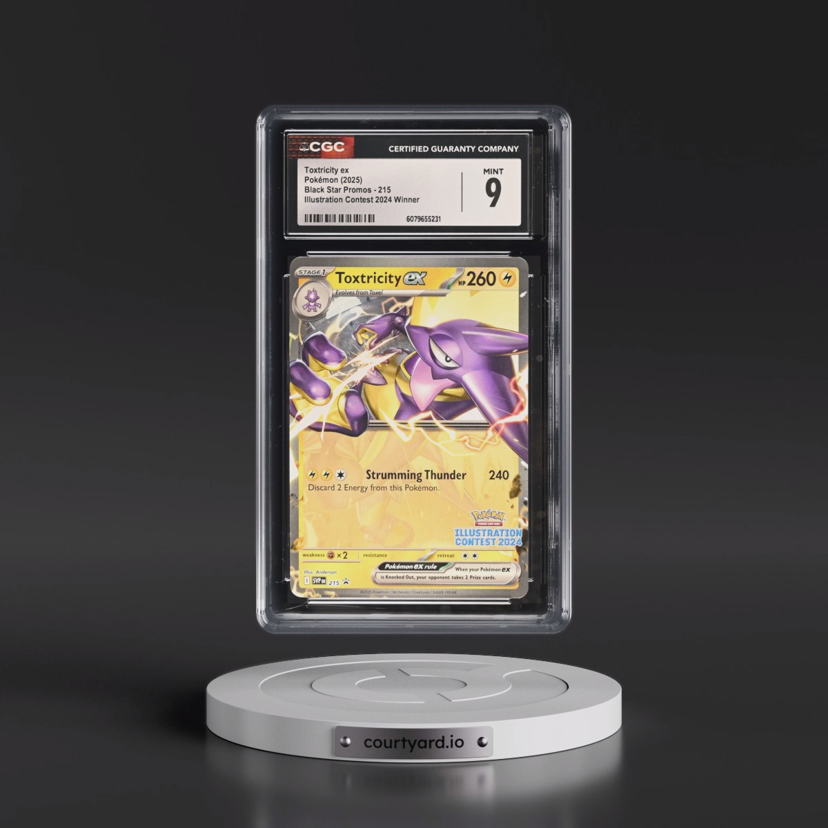 2023 Black Star Promos - Scarlet & Violet SVP EN #215 Toxtricity ex - Illustration Contest 2024 Winner (CGC 9 MINT)