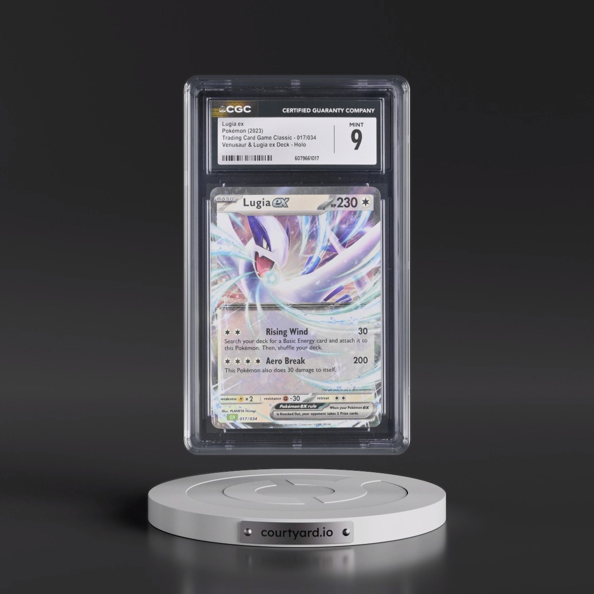 2023 Trading Card Game Classic - CLV, CLC, CLB #017/034 Lugia ex - Venusaur & Lugia ex Deck - CLV Holo (CGC 9 MINT)
