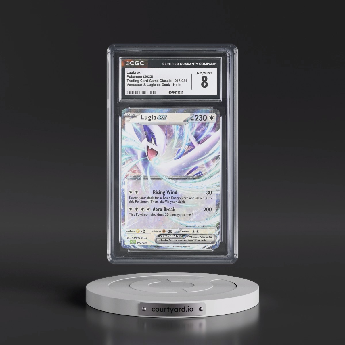 2023 Trading Card Game Classic - CLV, CLC, CLB #017/034 Lugia ex - Venusaur & Lugia ex Deck - CLV Holo (CGC 8 NM-MT)