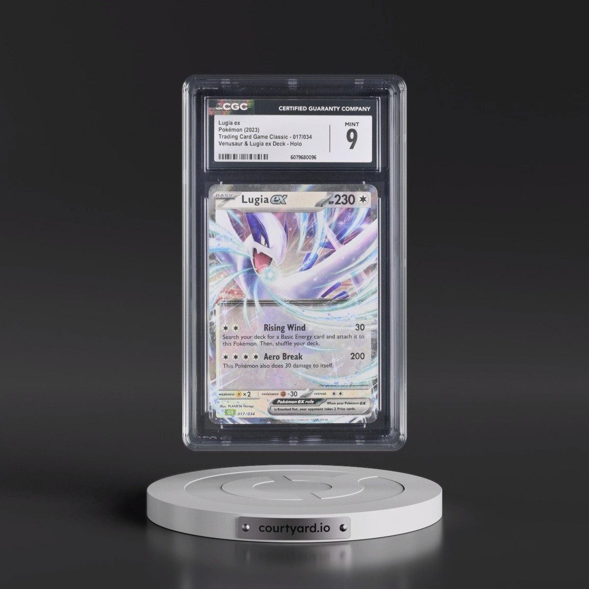 2023 Trading Card Game Classic - CLV, CLC, CLB #017/034 Lugia ex - Venusaur & Lugia ex Deck - CLV Holo (CGC 9 MINT)