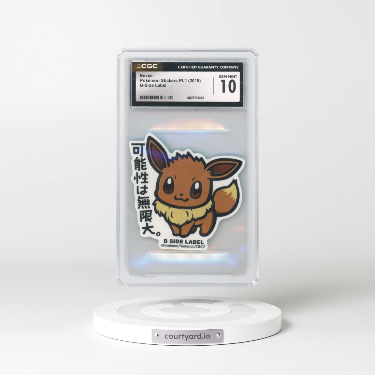 2018 Pokémon Stickers Pt.1 (2018 B-Side Label) - Japanese Eevee (CGC 10 GEM MINT)