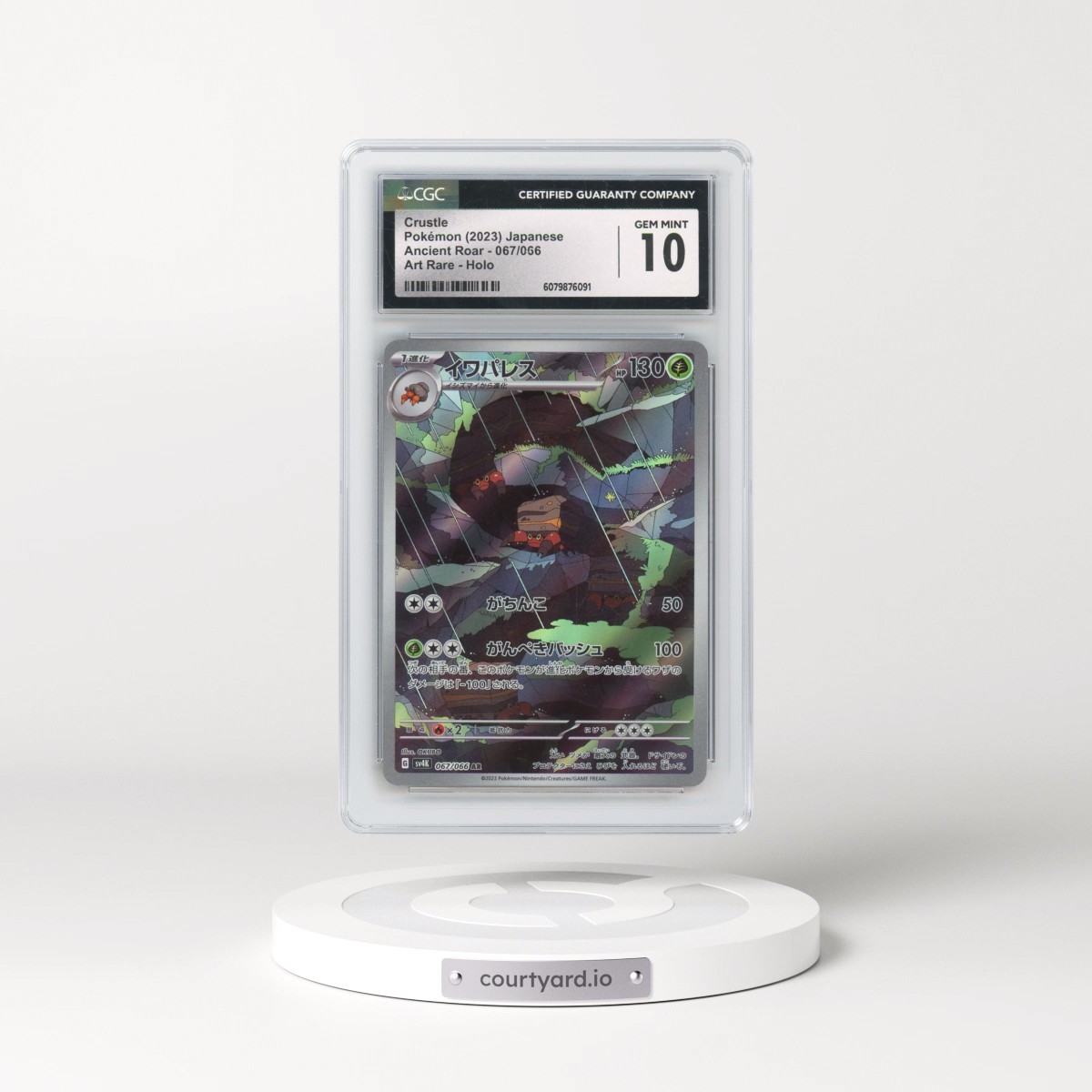 2023 Pokémon Sv4k-Ancient Roar #067 Crustle - Art Rare (CGC 10 GEM MINT)