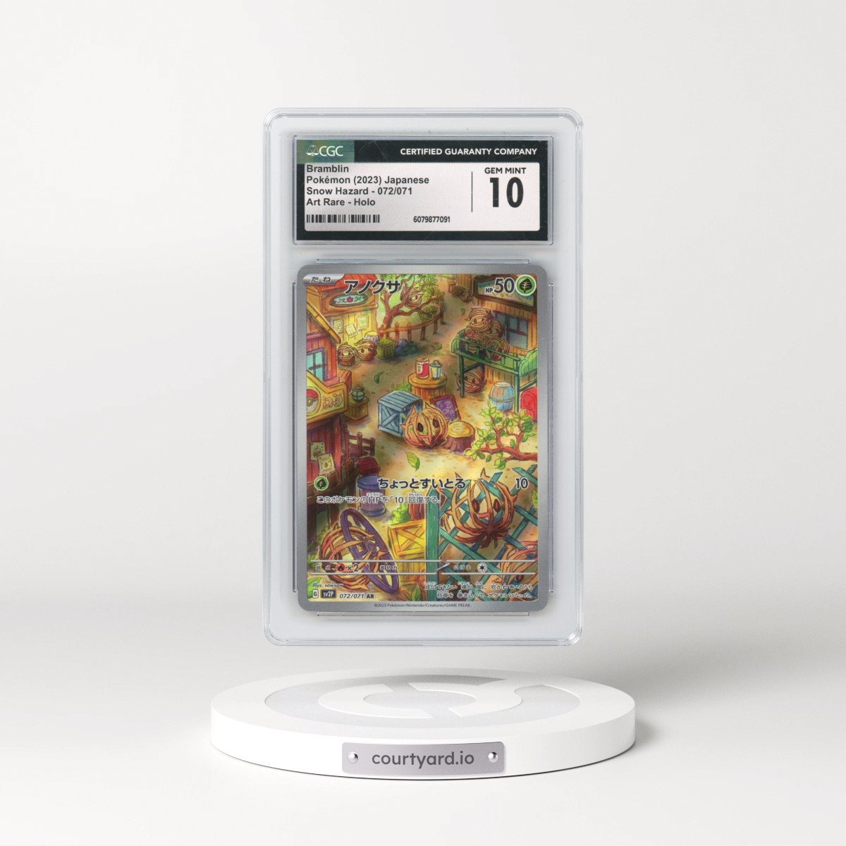 2023 Pokémon Sv2p-Snow Hazard #072 Bramblin - Art Rare (CGC 10 GEM MINT)
