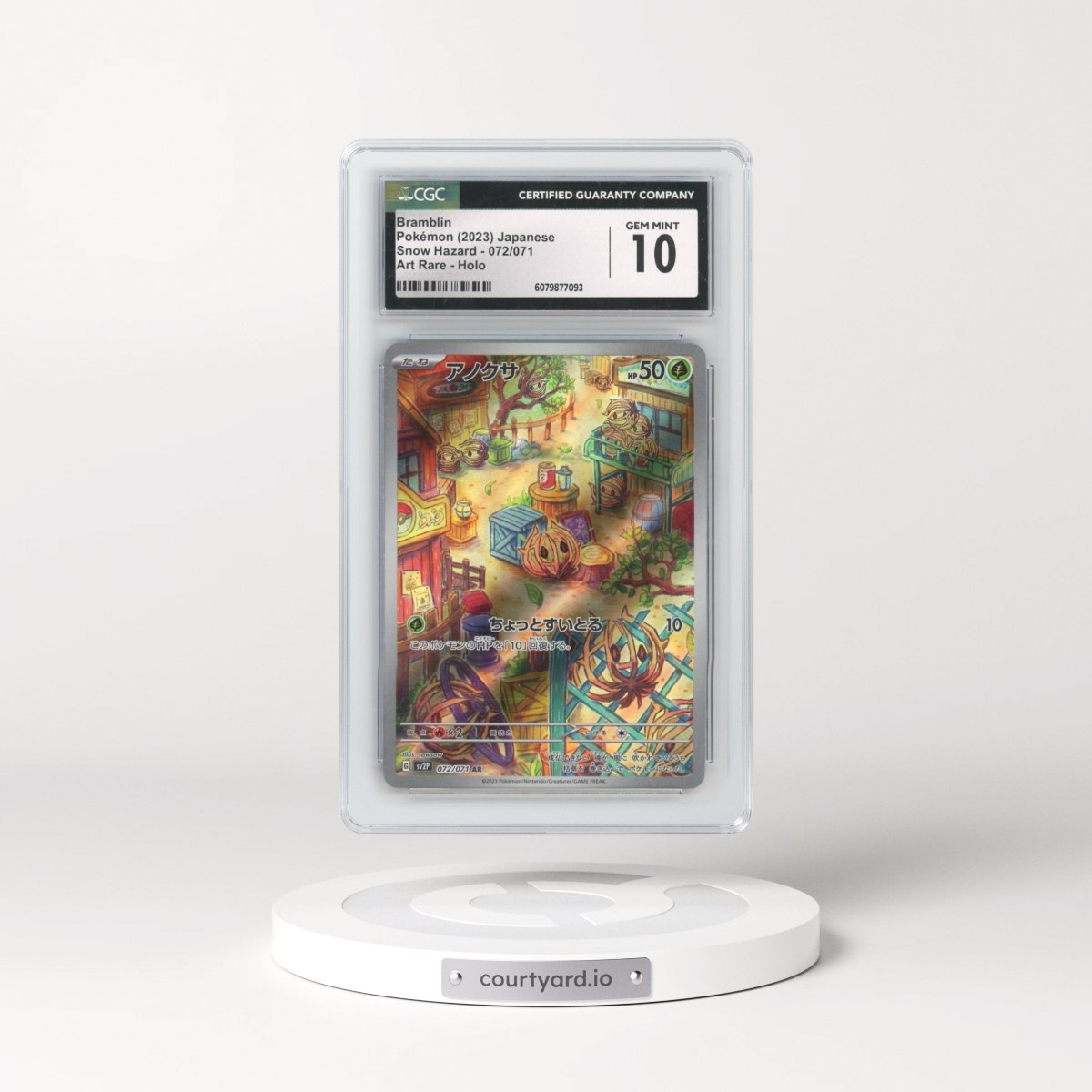2023 Pokémon Sv2p-Snow Hazard #072 Bramblin - Art Rare (CGC 10 GEM MINT)