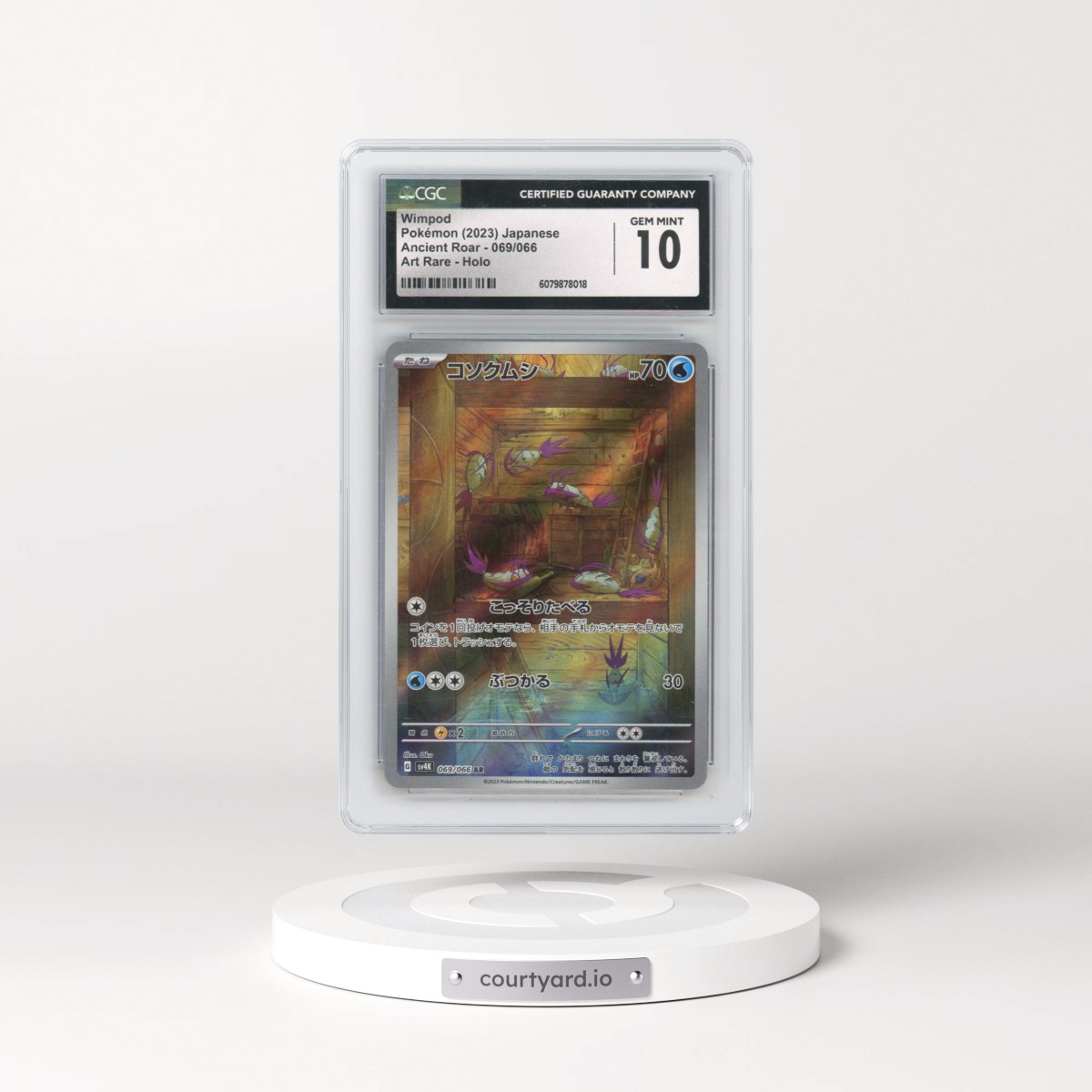 2023 Pokémon Sv4k-Ancient Roar #069 Wimpod - Art Rare (CGC 10 GEM MINT)