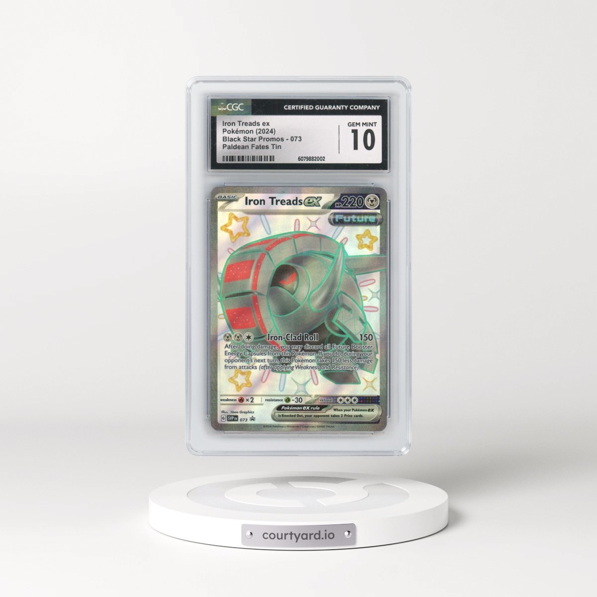 2023 Black Star Promos - Scarlet & Violet SVP EN #073 Iron Treads ex - Paldean Fates Tin (Holo) (CGC 10 GEM MINT)