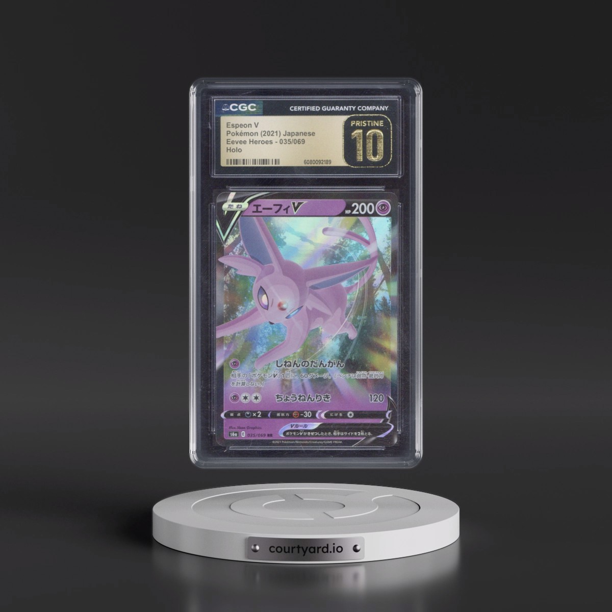 2021 Eevee Heroes #035/069 Espeon V - Holo (CGC 10 PRISTINE)