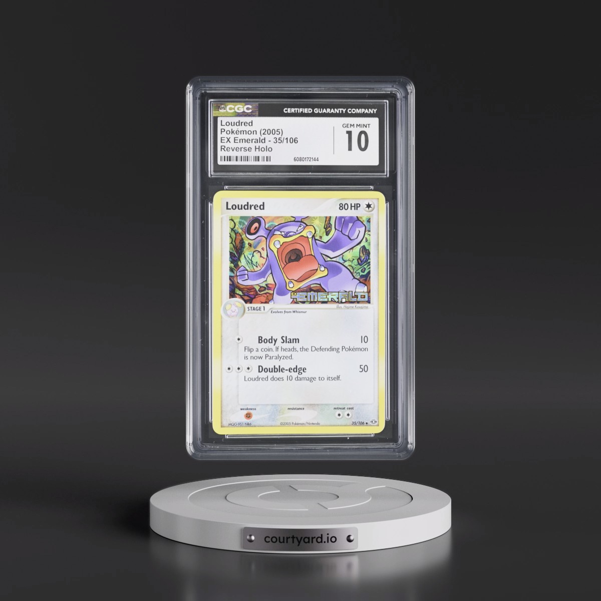 2005 EX Emerald #35/106 Loudred - Reverse Holo (CGC 10 GEM MINT)