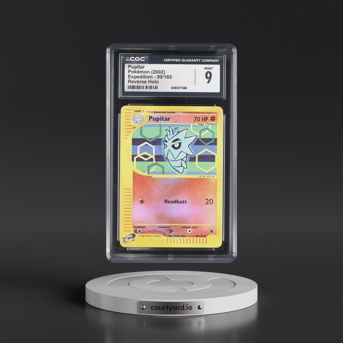 2002 Expedition #90/165 Pupitar - Reverse Holo (CGC 9 MINT)