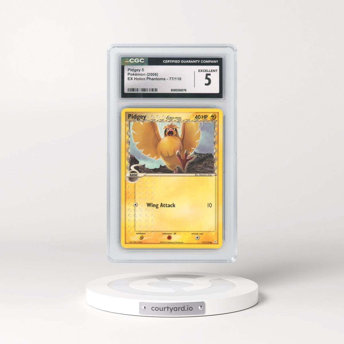 2006 EX Holon Phantoms #77/110 Pidgey δ (CGC 5 EX)
