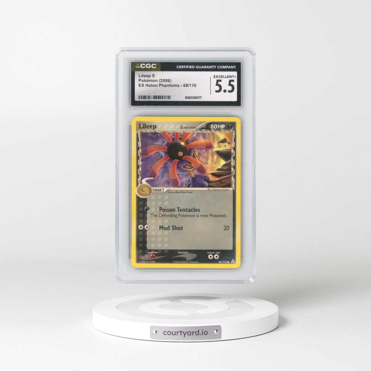 2006 EX Holon Phantoms #68/110 Lileep δ (CGC 5.5 EX+)