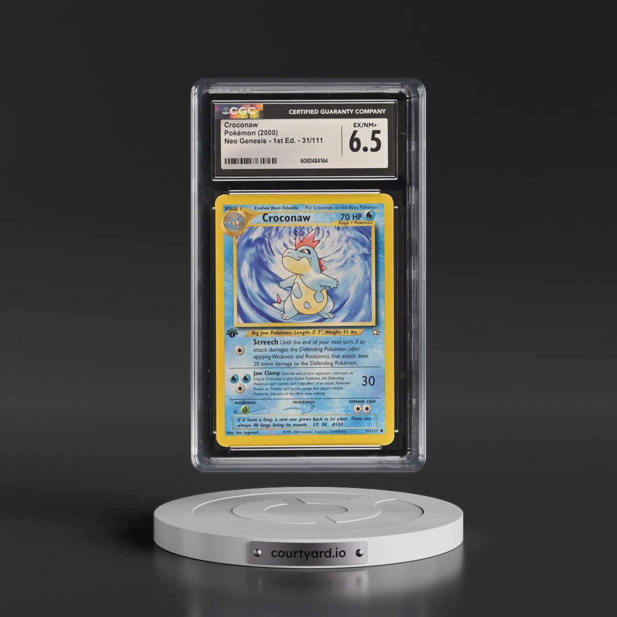 2000 Neo Genesis #31/111 Croconaw - 1st Edition (CGC 6.5 EX-NM+)