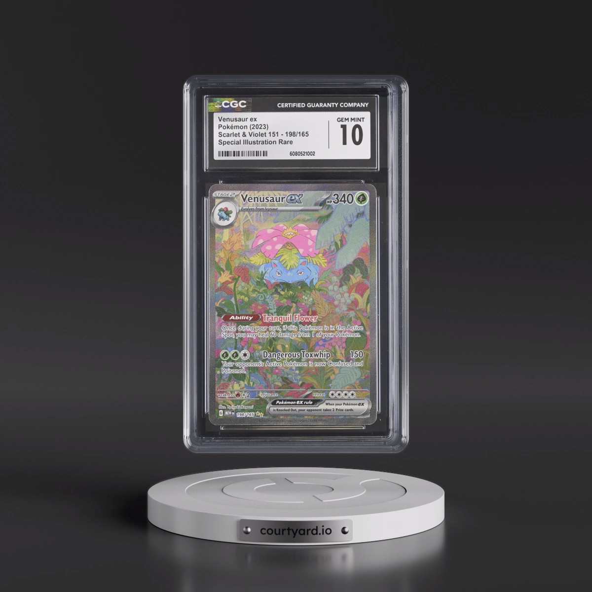 2023 Scarlet & Violet 151 - MEW EN #198/165 Venusaur ex - Special Illustration Rare (Holo) (CGC 10 GEM MINT)