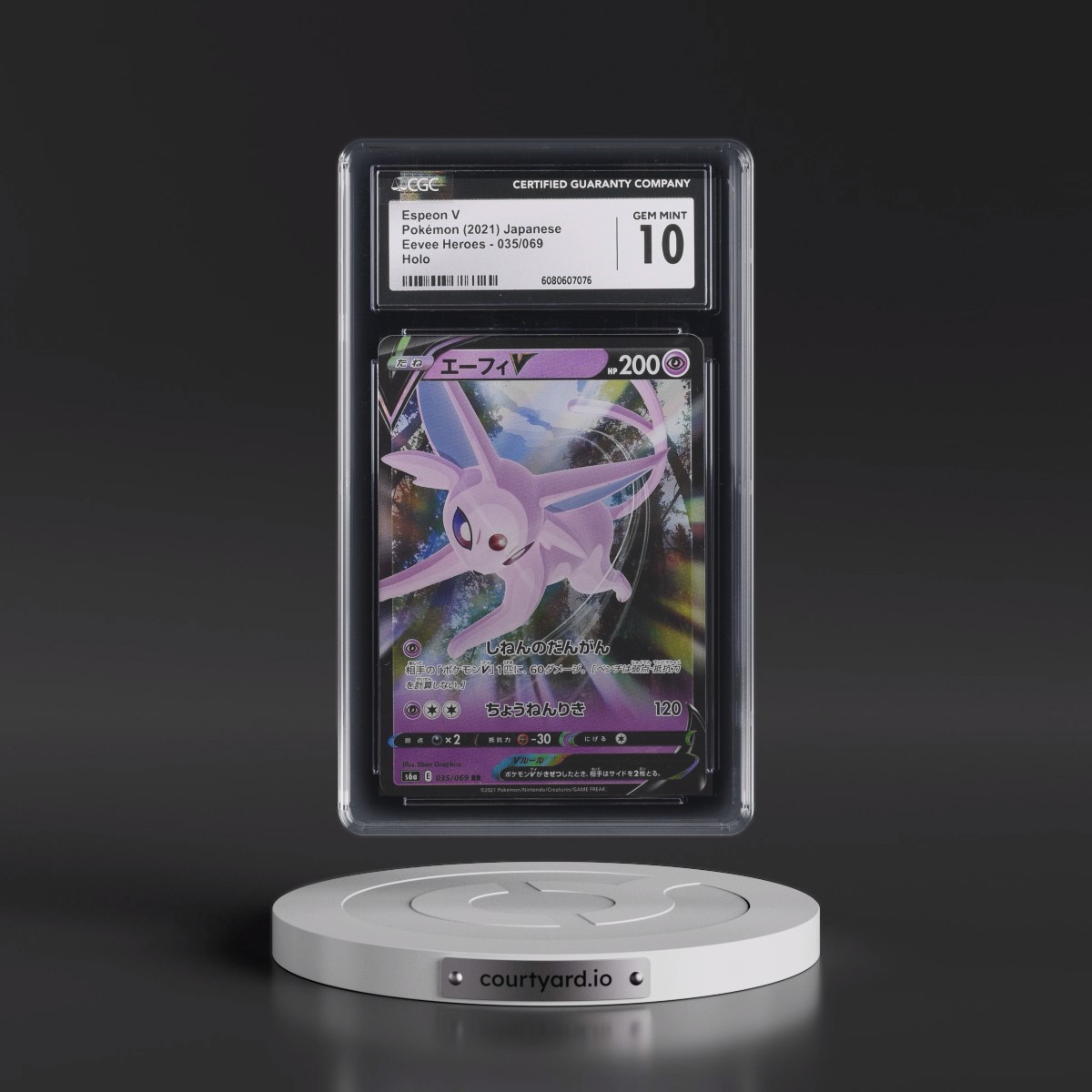 2021 Eevee Heroes #035/069 Espeon V - Holo (CGC 10 GEM MINT)