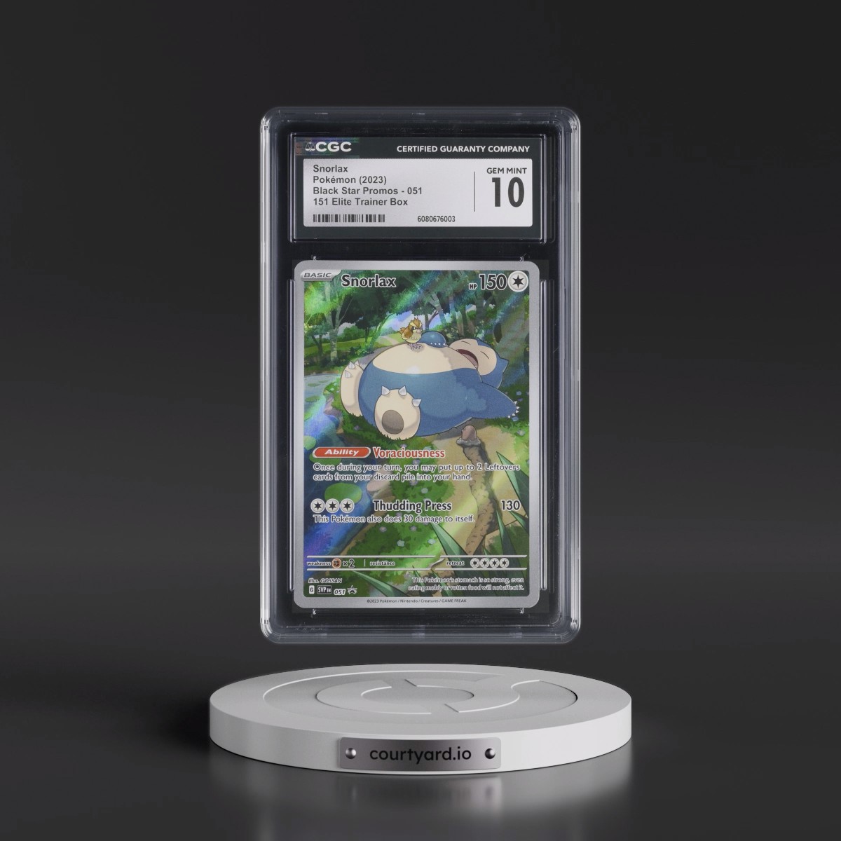 2023 Black Star Promos - Scarlet & Violet SVPEN #051 Snorlax - 151 Elite Trainer Box (Holo) (CGC 10 GEM MINT)