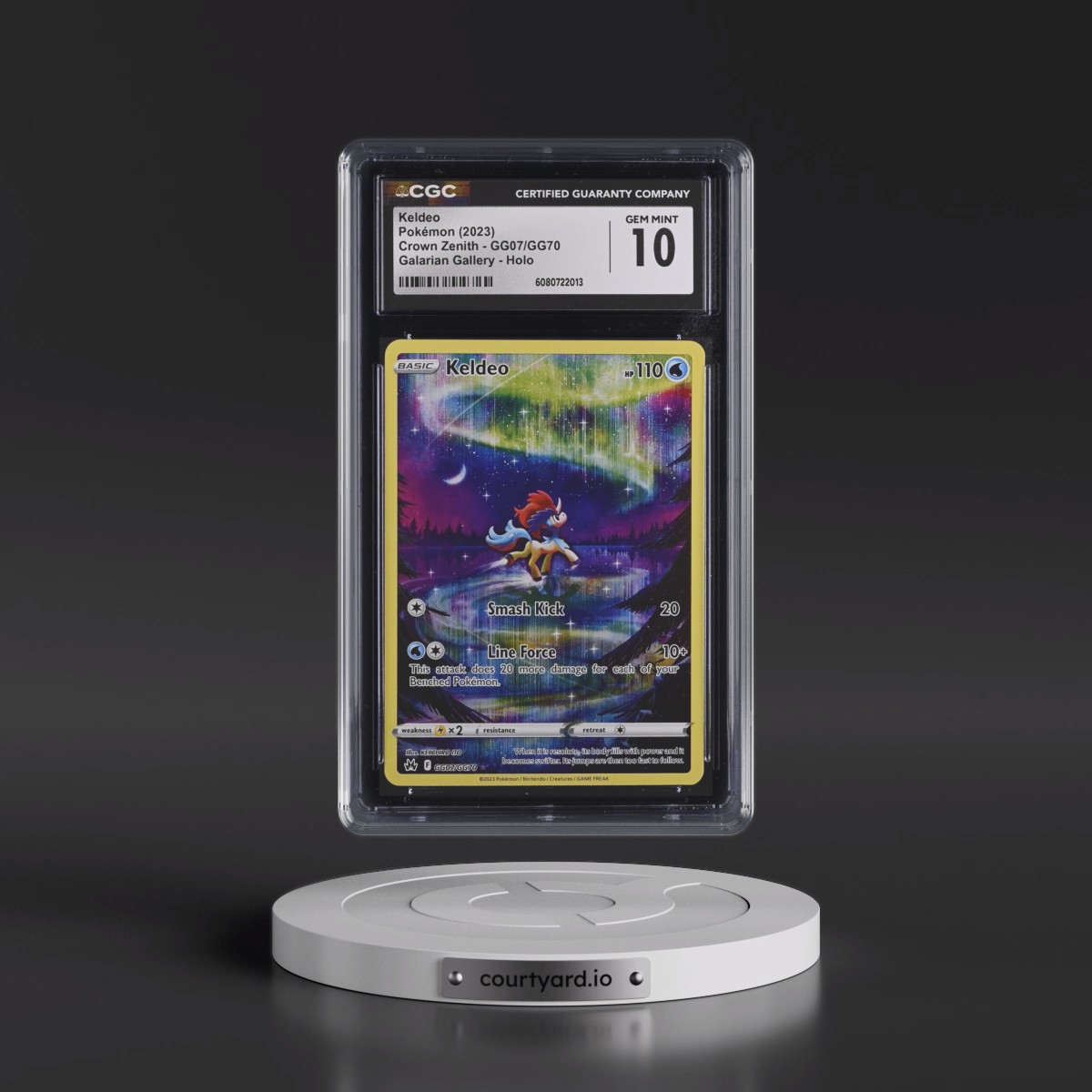 2023 Crown Zenith Keldeo - Galarian Gallery Holo #GG07/GG70 CGC 10