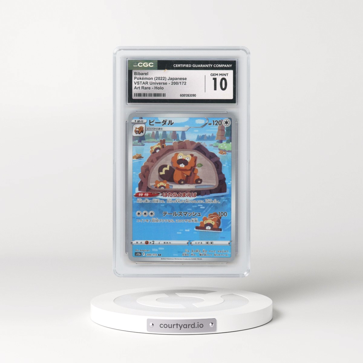 2022 VSTAR Universe #200/172 Bibarel - Art Rare Holo (CGC 10 GEM MINT)
