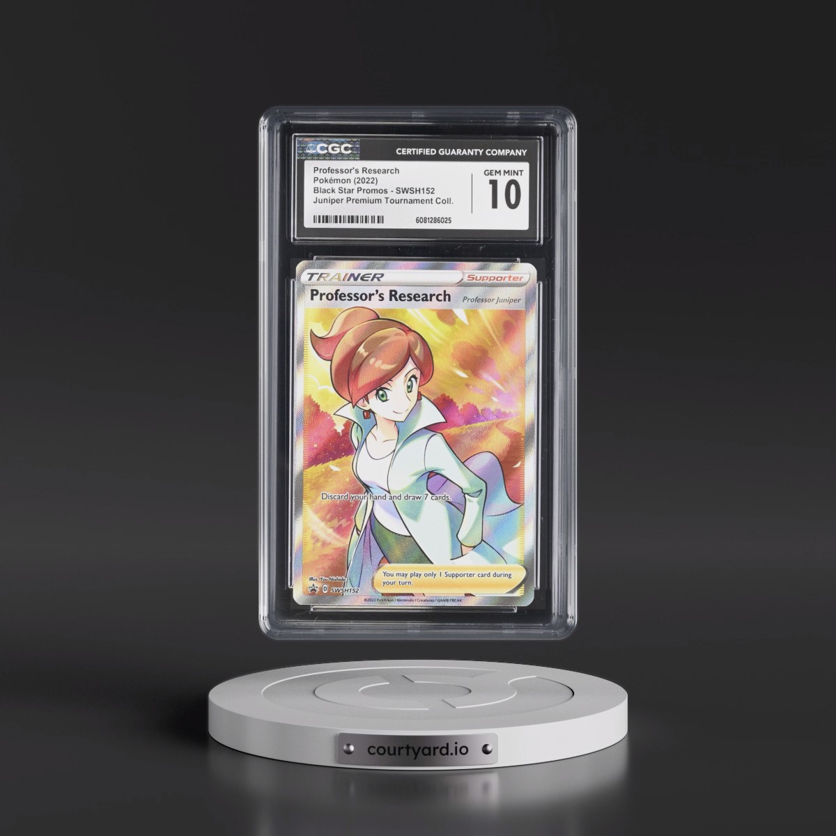 2017 Black Star Promos - Sword & Shield Professor's Research - Professor Juniper Premium Tournament Collection (Holo) #SWSH152 CGC 10