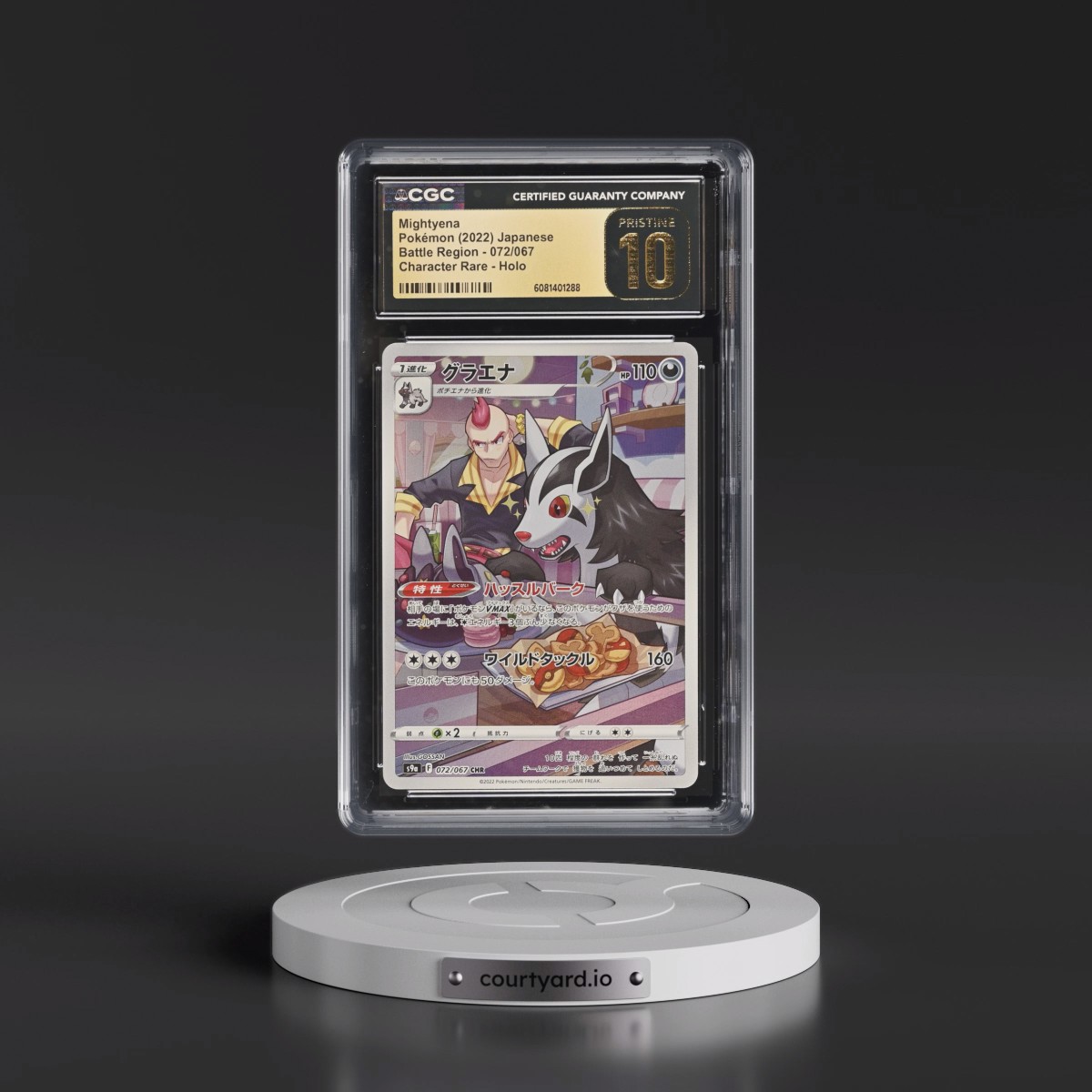 2022 Battle Region #072/067 Mightyena - Character Rare Holo (CGC 10 PRISTINE)