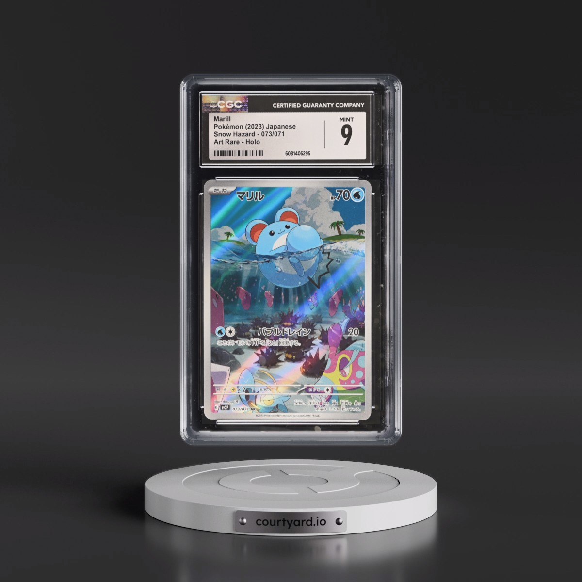 2023 Snow Hazard #073/071 Marill - Art Rare Holo (CGC 9 MINT)