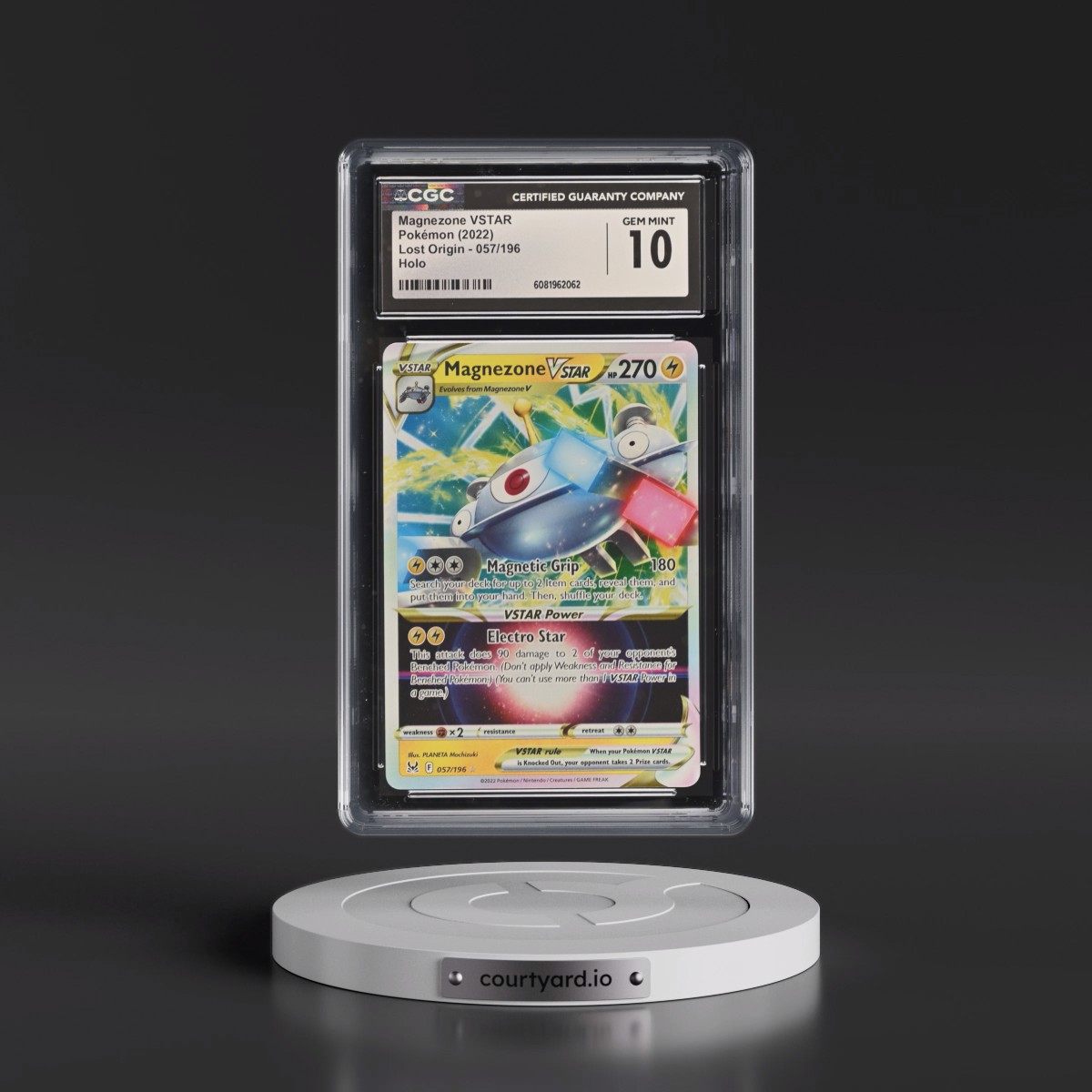 2022 Lost Origin #057/196 Magnezone VSTAR - Holo (CGC 10 GEM MINT)
