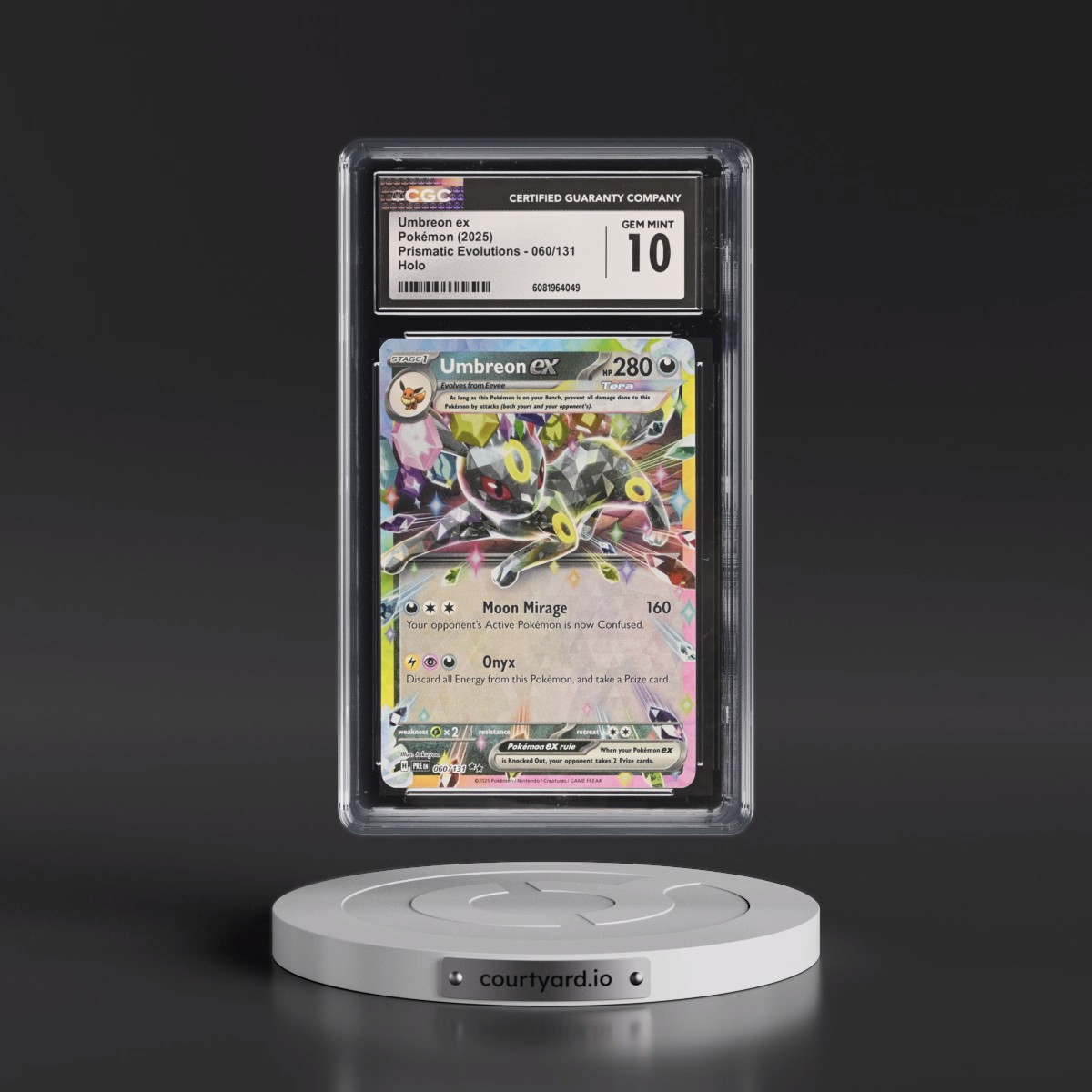 2024 Prismatic Evolutions - PRE EN #060/131 Umbreon ex - Holo (CGC 10 GEM MINT)