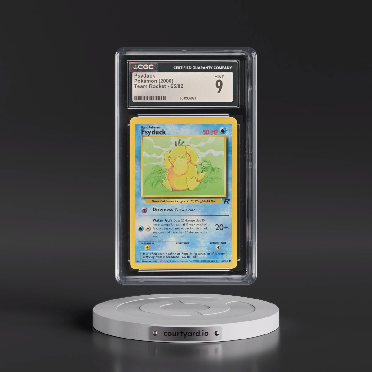 1999 Team Rocket #65/82 Psyduck (CGC 9 MINT)
