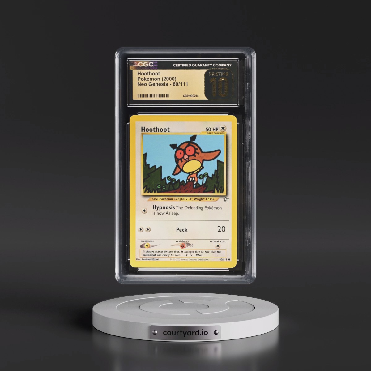 2000 Neo Genesis #60/111 Hoothoot (CGC 10 PRISTINE)