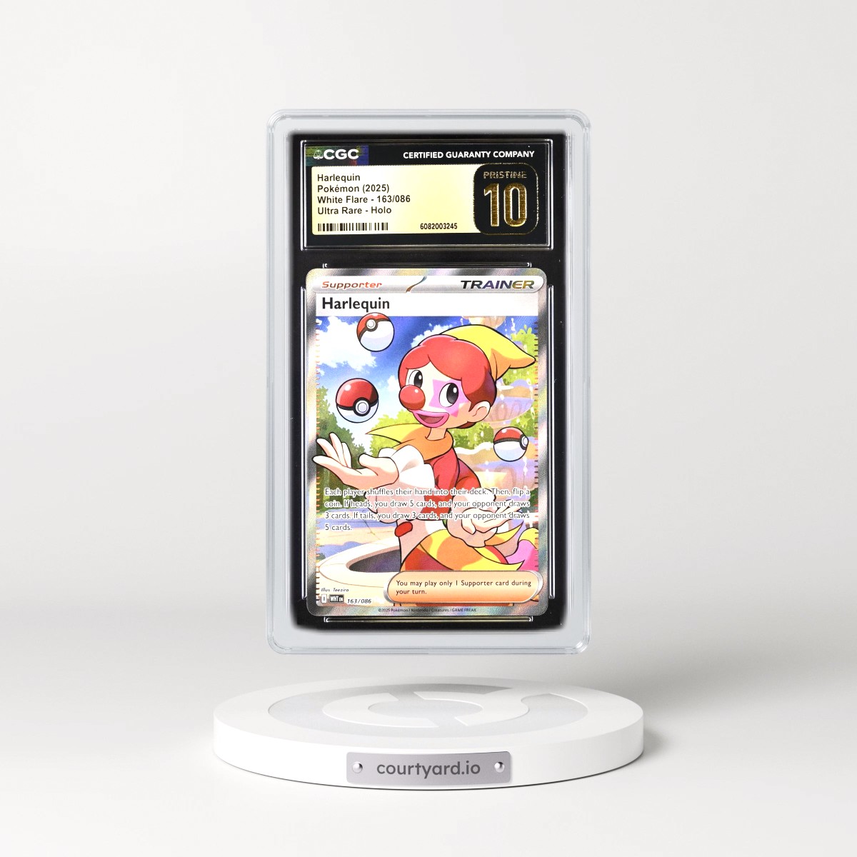 2025 White Flare - WHT EN #163/086 Harlequin - Ultra Rare Holo (CGC 10 PRISTINE)