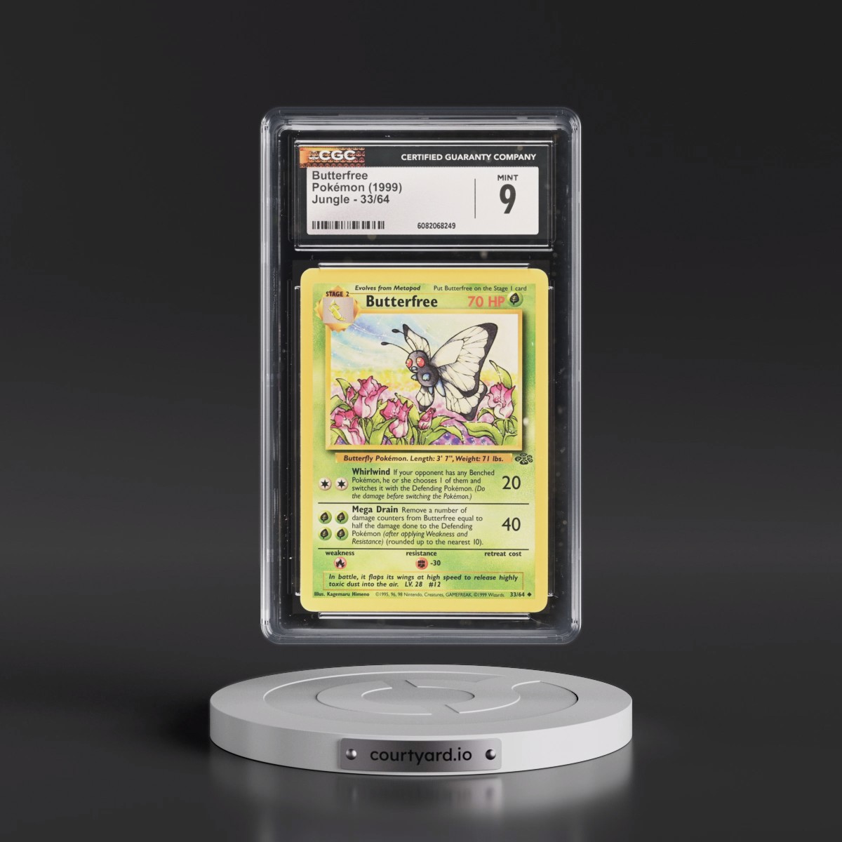 1999 Jungle #33/64 Butterfree (CGC 9 MINT)