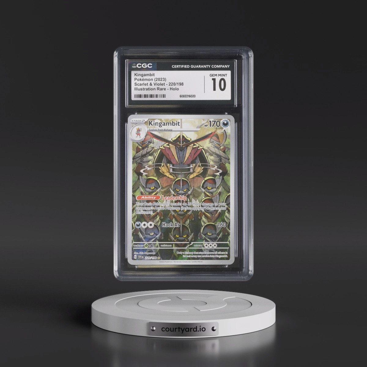 2023 Scarlet & Violet #220/198 Kingambit - Illustration Rare Holo (CGC 10 GEM MINT)