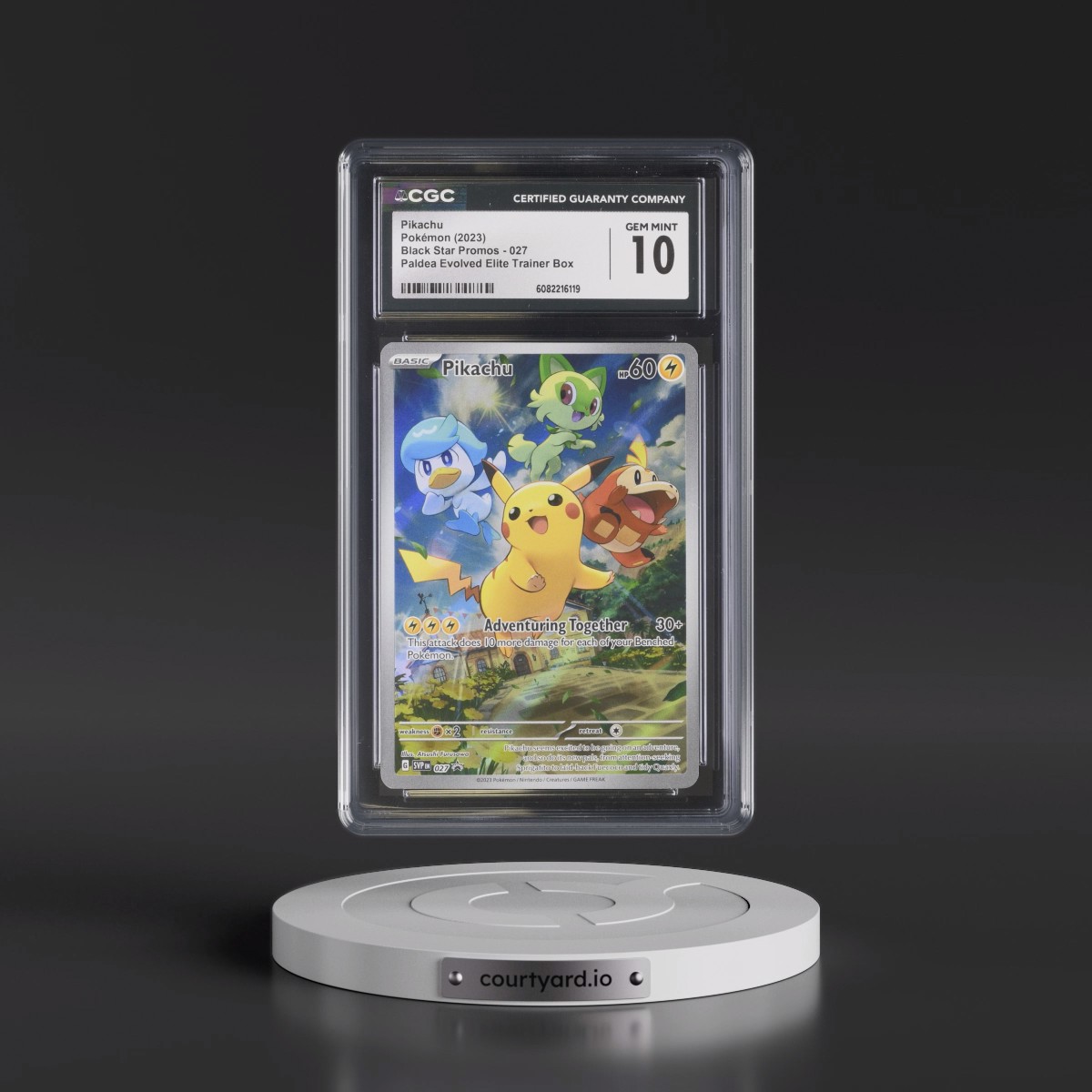2023 Black Star Promos - Scarlet & Violet SVPEN #027 Pikachu - Paldea Evolved Elite Trainer Box (Holo) (CGC 10 GEM MINT)