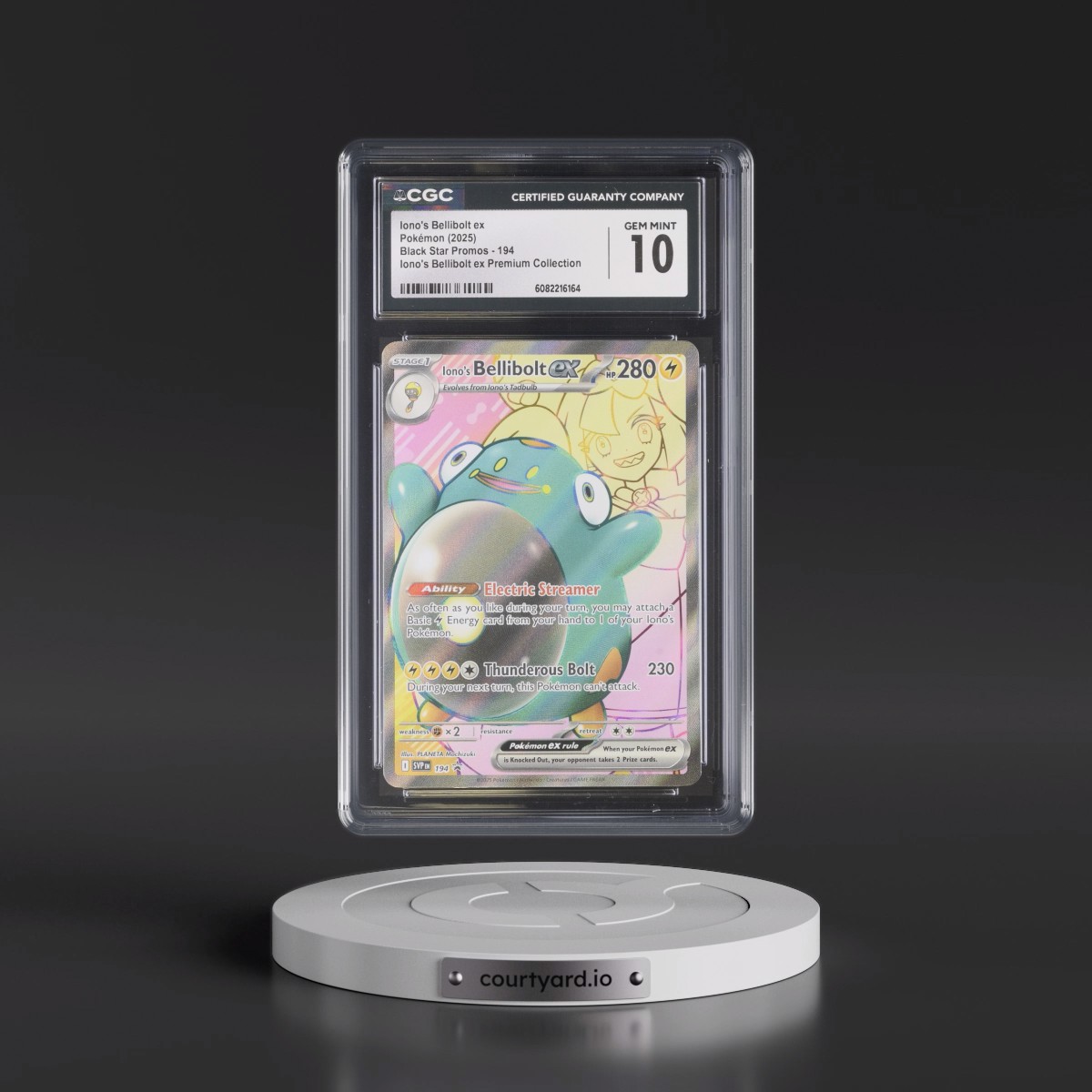 2023 Black Star Promos - Scarlet & Violet SVP EN #194 Iono's Bellibolt ex - Iono's Bellibolt ex Premium Collection (Holo) (CGC 10 GEM MINT)