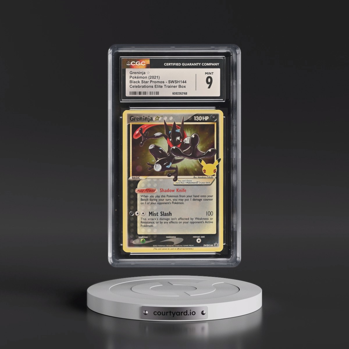 2017 Black Star Promos - Sword & Shield #SWSH144 Greninja â - Celebrations Elite Trainer Box (Cosmos Holo) (CGC 9 MINT)