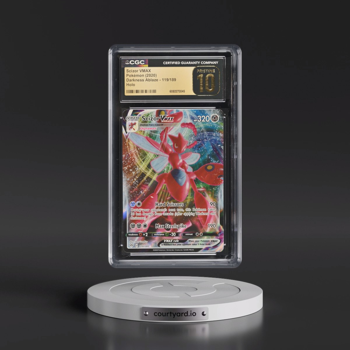 2020 Darkness Ablaze #119/189 Scizor VMAX - Holo (CGC 10 PRISTINE)