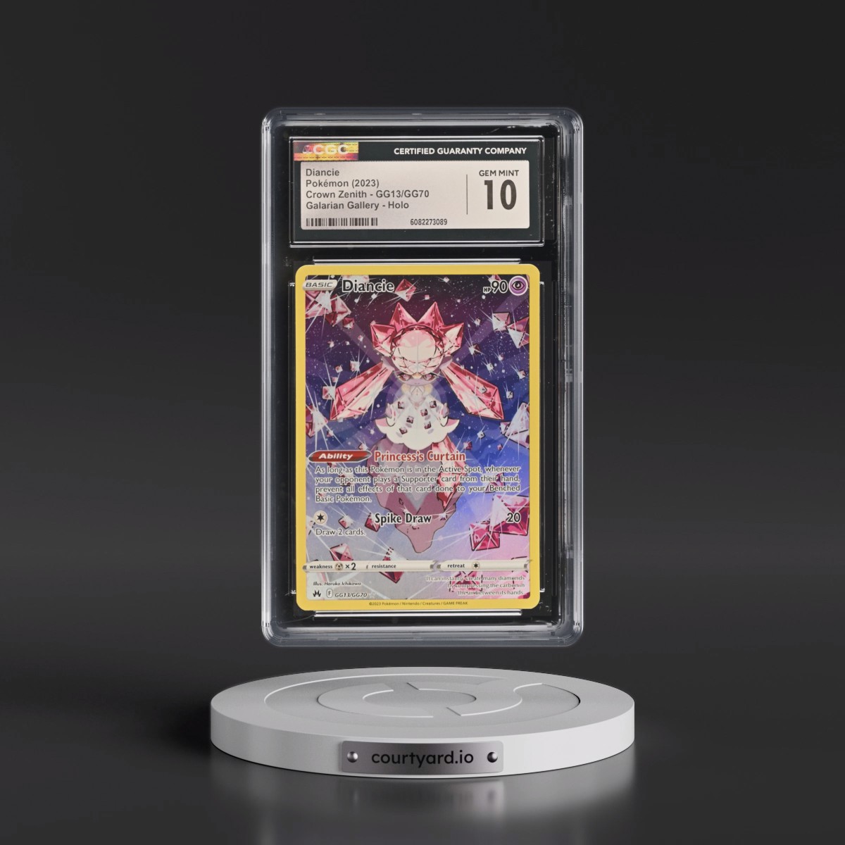 2023 Crown Zenith #GG13/GG70 Diancie - Galarian Gallery Holo (CGC 10 GEM MINT)