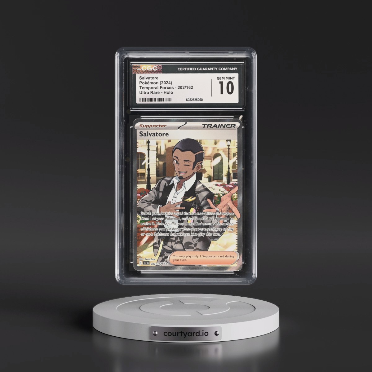 2023 Temporal Forces - TEF EN #202/162 Salvatore - Ultra Rare Holo (CGC 10 GEM MINT)