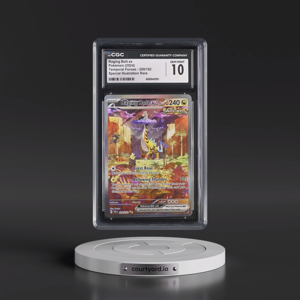 2023 Temporal Forces - TEF EN #208/162 Raging Bolt ex - Special Illustration Rare (Holo) (CGC 10 GEM MINT)