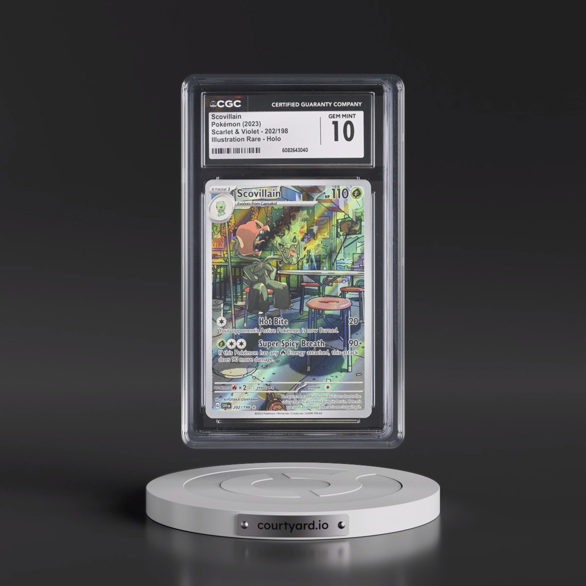 2023 Scarlet & Violet #202/198 Scovillain - Illustration Rare Holo (CGC 10 GEM MINT)