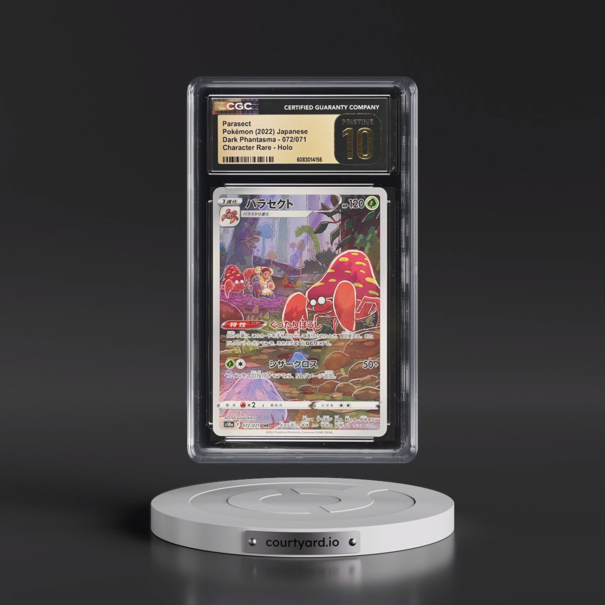 2021 Dark Phantasma #072/071 Parasect - Character Rare Holo (CGC 10 PRISTINE)