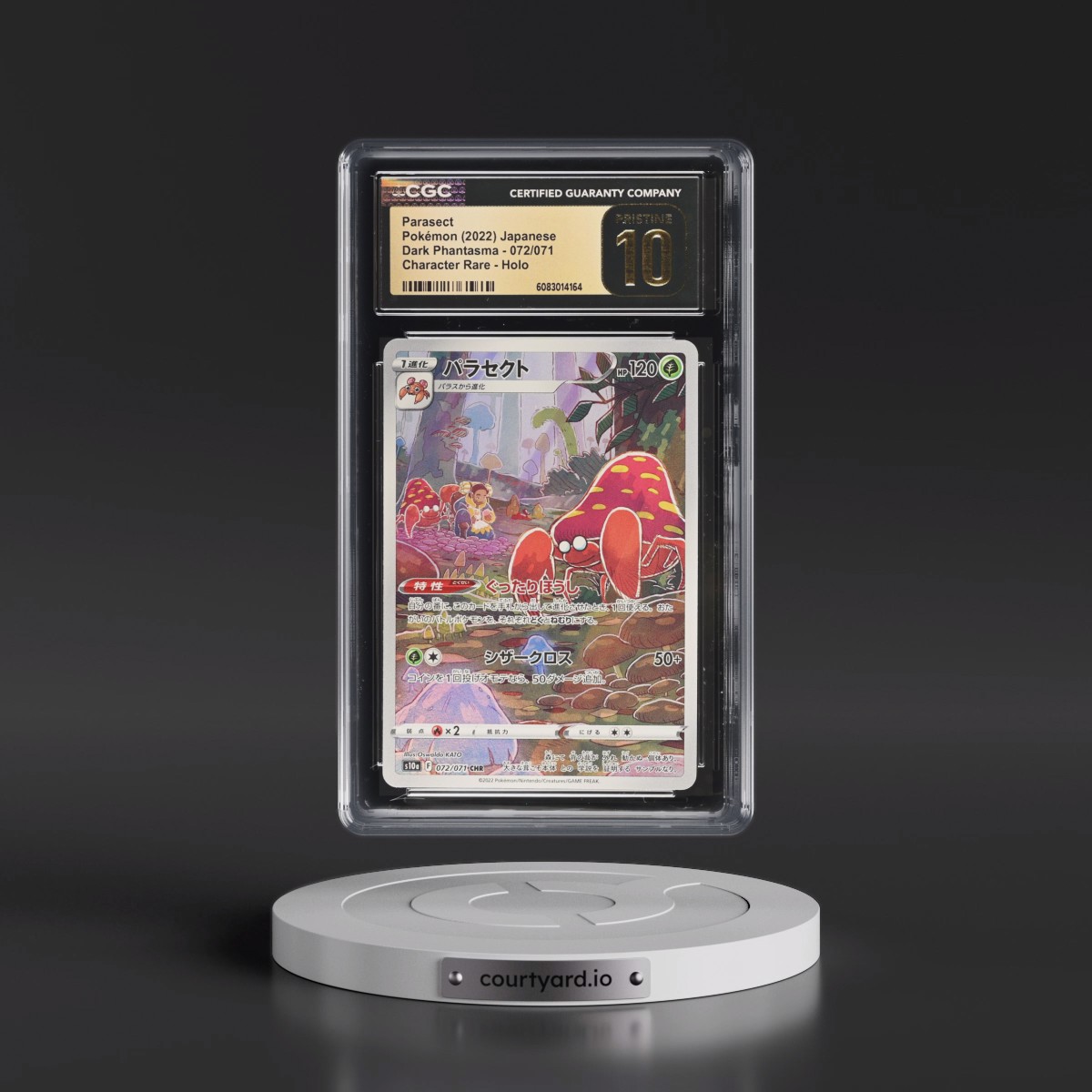2021 Dark Phantasma #072/071 Parasect - Character Rare Holo (CGC 10 PRISTINE)