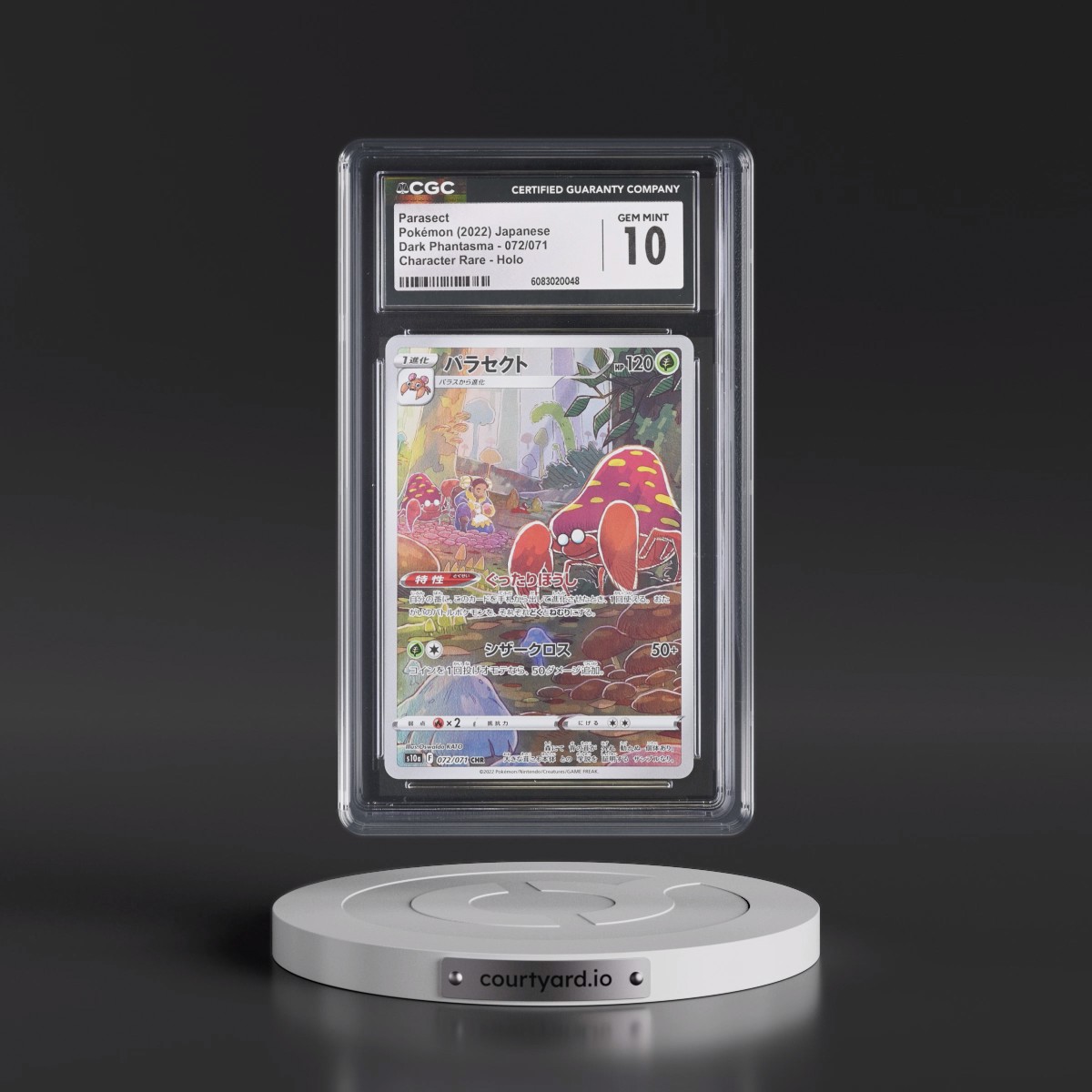 2021 Dark Phantasma #072/071 Parasect - Character Rare Holo (CGC 10 GEM MINT)