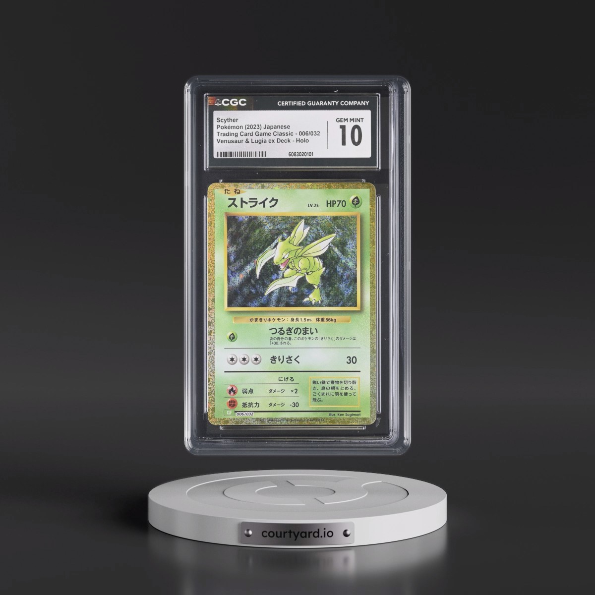 2023 Trading Card Game Classic - CLF, CLL, CLK #006/032 Scyther - Venusaur & Lugia ex Deck - CLF Holo (CGC 10 GEM MINT)