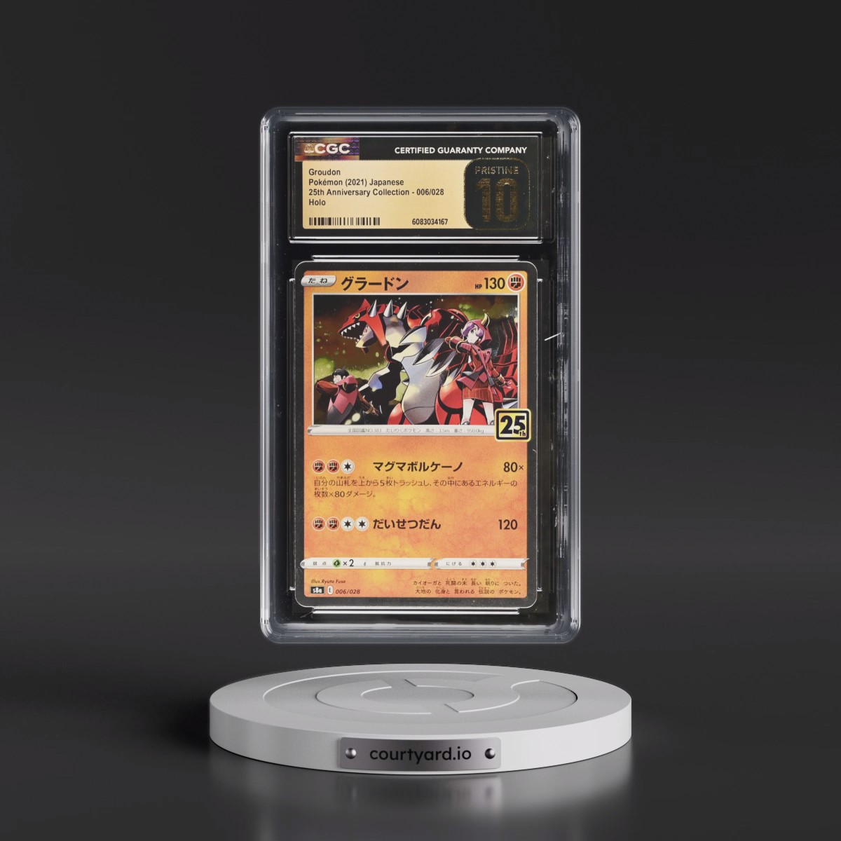 2021 25th Anniversary Collection #006/028 Groudon - Holo (CGC 10 PRISTINE)