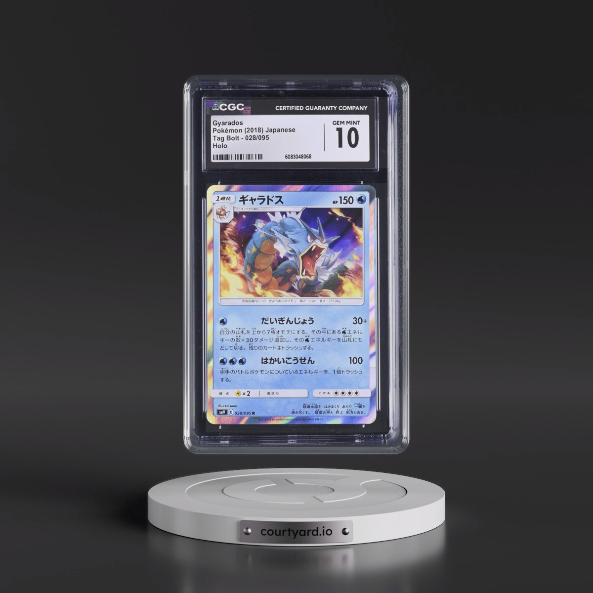 2018 Tag Bolt #028/095 Gyarados - Holo (CGC 10 GEM MINT)