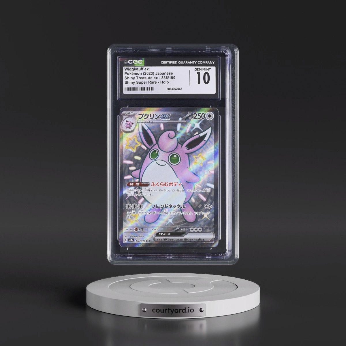 2023 Shiny Treasure ex #336/190 Wigglytuff ex - Shiny Super Rare Holo (CGC 10 GEM MINT)