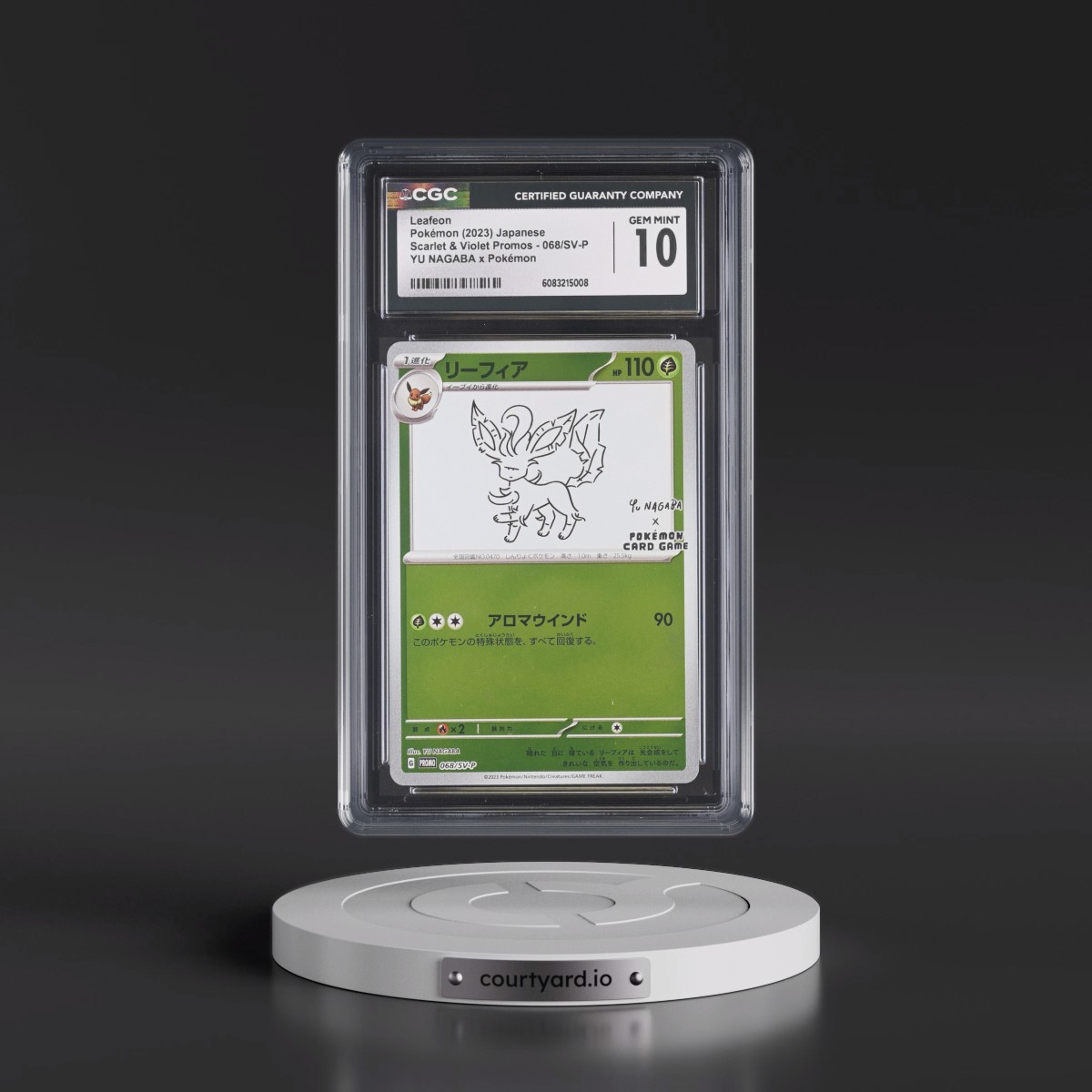 2022 Scarlet & Violet Promos #068/SV-P Leafeon - Reverse Holo YU NAGABA x Pokémon () (CGC 10 GEM MINT)