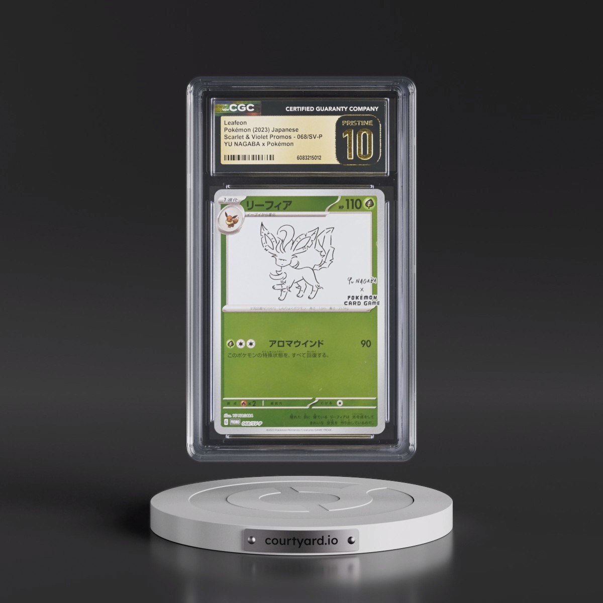 2022 Scarlet & Violet Promos #068/SV-P Leafeon - Reverse Holo YU NAGABA x Pokémon () (CGC 10 PRISTINE)