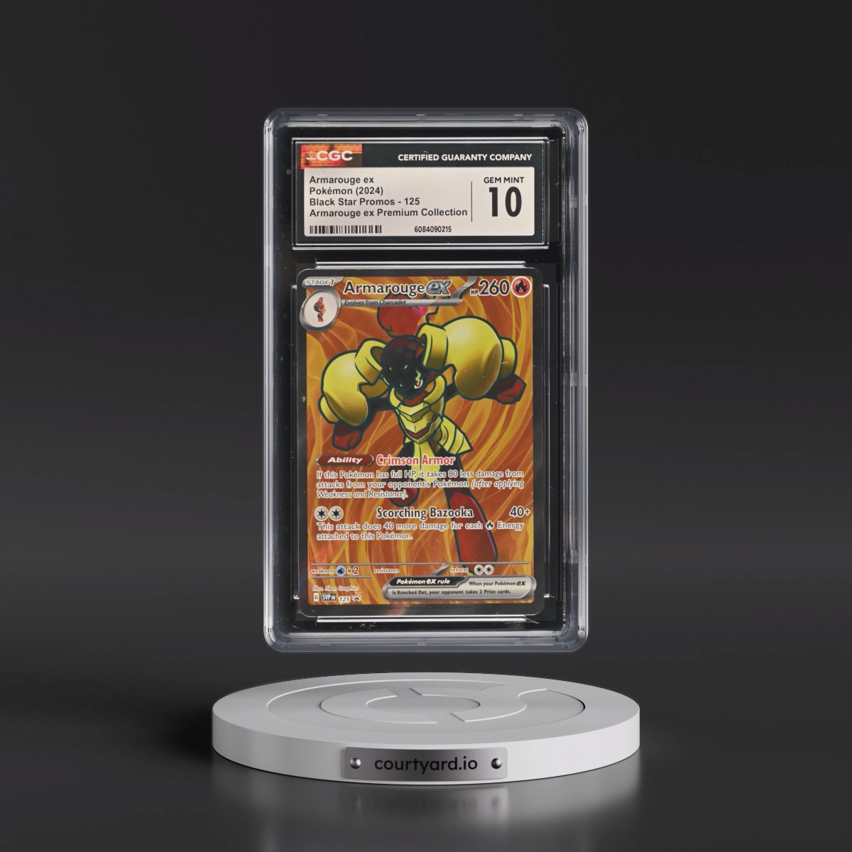 2023 Black Star Promos - Scarlet & Violet SVP EN #125 Armarouge ex - Armarouge ex Premium Collection (Holo) (CGC 10 GEM MINT)