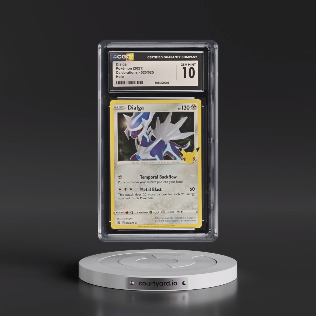 2021 Celebrations #020/025 Dialga - Holo (CGC 10 GEM MINT)